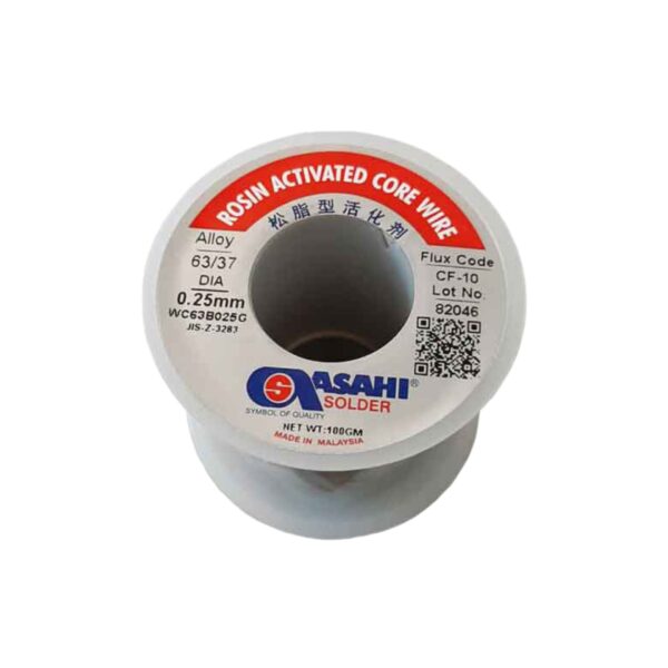 سیم لحیم آساهی 100 گرم ASAHI 100g 0.25mm (درجه یک)