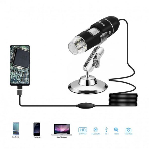 لوپ و میکروسکوپ دیجیتال USB 1600X