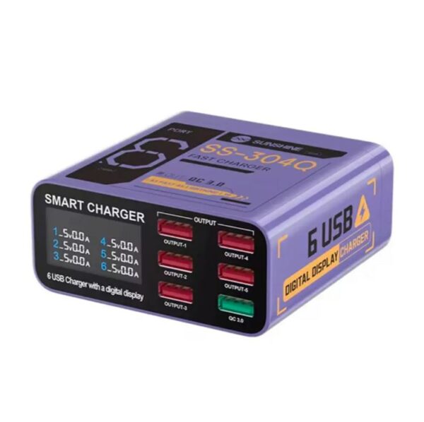 مولتی شارژ فست 6 پورت Sunshine SS-304Q (طراحی جدید)