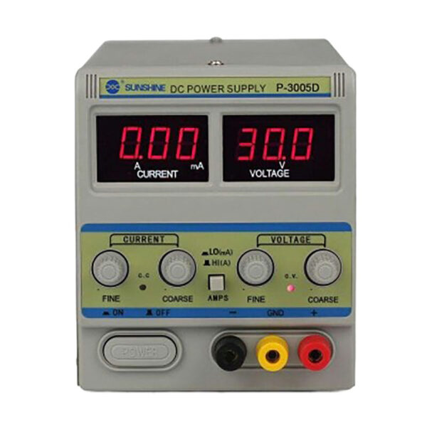 منبع تغذیه 30 ولت 5 آمپر سانشاین مدل SUNSHINE P-3005D