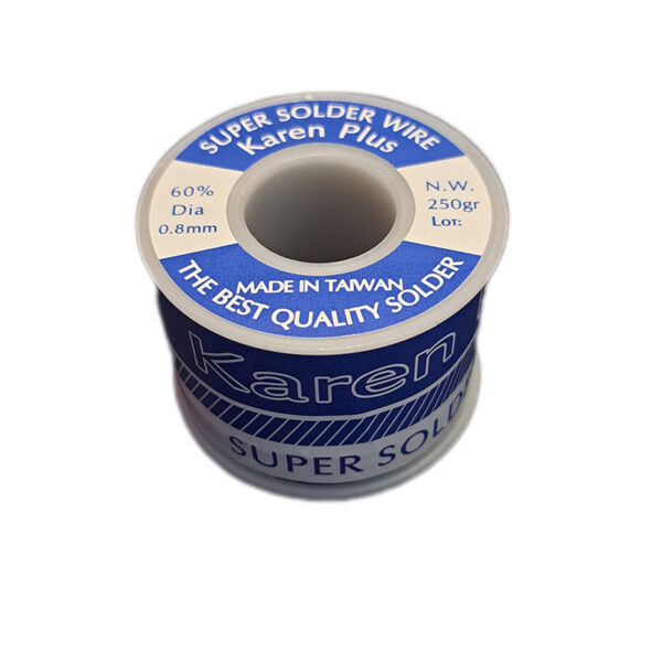 سیم لحیم کارن پلاس 250 گرم Karen Plus 250g 0.8mm (اصل تایوان)
