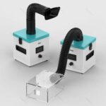 دستگاه مکنده قدرتمند دود مخصوص کار با لیزر یا لحیم کاری Uyue JH50 - Image 3