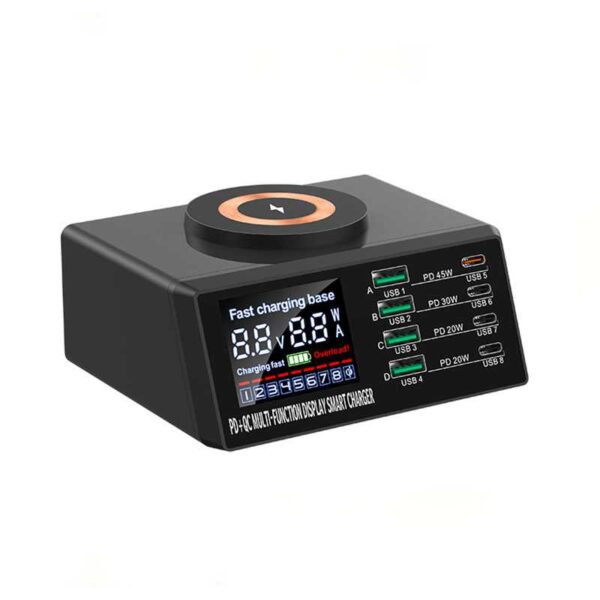 مولتی شارژر 8 پورت وایرلس دار مدل WLX-X9M