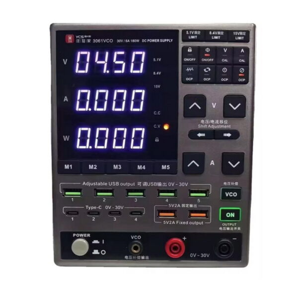 منبع تغذیه 30 ولت 6 آمپر YCS 3061