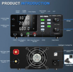 منبع تغذیه آزمایشگاهی متغیر 60V 10A نایس پاور NICE-POWER R-SPS6010S-USB - Image 2