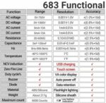 مولتی متر دیجیتال ANENG AN683 - Image 3