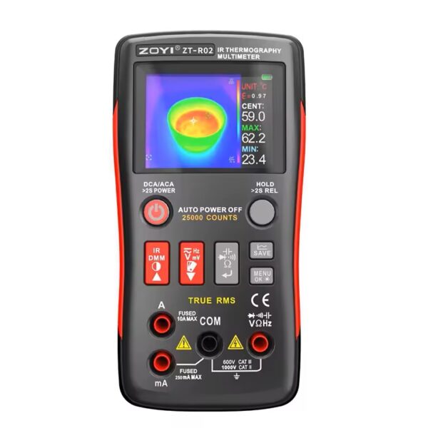 دوربین حرارتی (ترموویژن) و مولتی‌متر زویی مدل ZOYI ZT-R02
